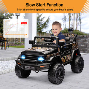 12V 2-Seater Electric Ride-On Truck Car with Parent Remote Control for Kids Trend Times 4