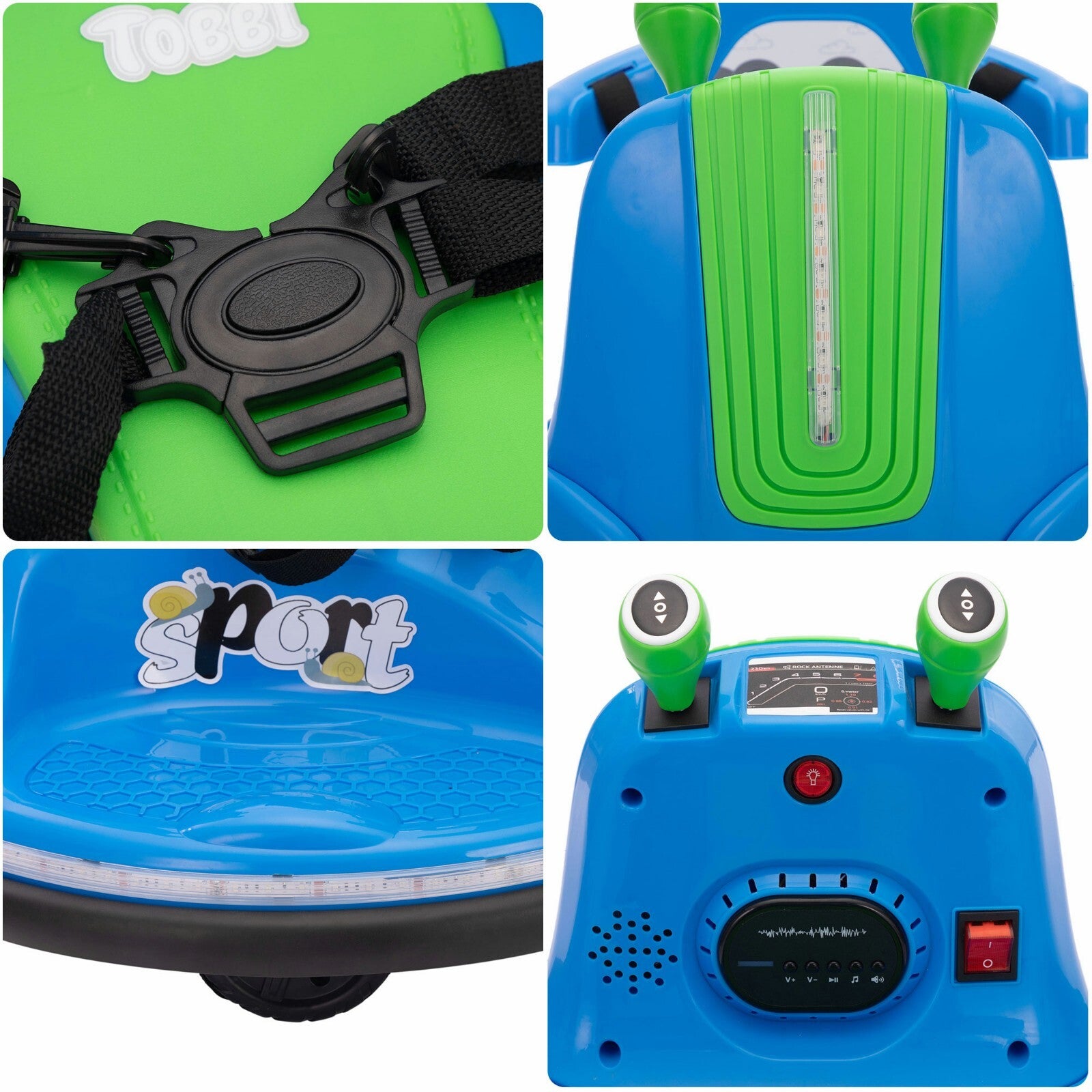 12V Electric Ride-On Bumper Car for Kids with 360-Degree Spin, Ages 3-8 Trend Times 10