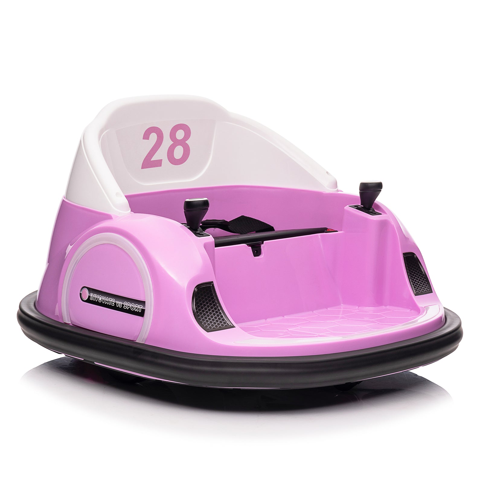 12V Kids Bumper Car with Remote Control, Battery Display, 360-Degree Spin, LED Lights, and Music Trend Times 1