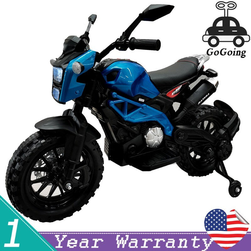 12V Kids Ride-On Motorcycle Toy with Training Wheels, Speed 1.8-3.2 mph, Suitable for Ages 3+ Trend Times 1