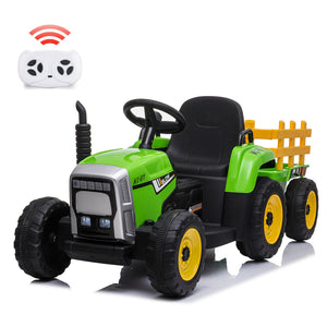 12V Electric Ride-On Tractor with Trailer and Remote Control for Kids Trend Times 1