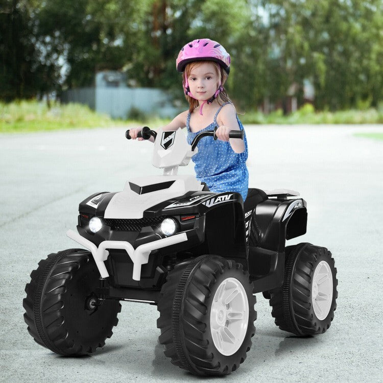 12V Kids 4-Wheeler ATV Quad Ride-On Car with LED Lights and Music Toy Vehicle Trend Times 3