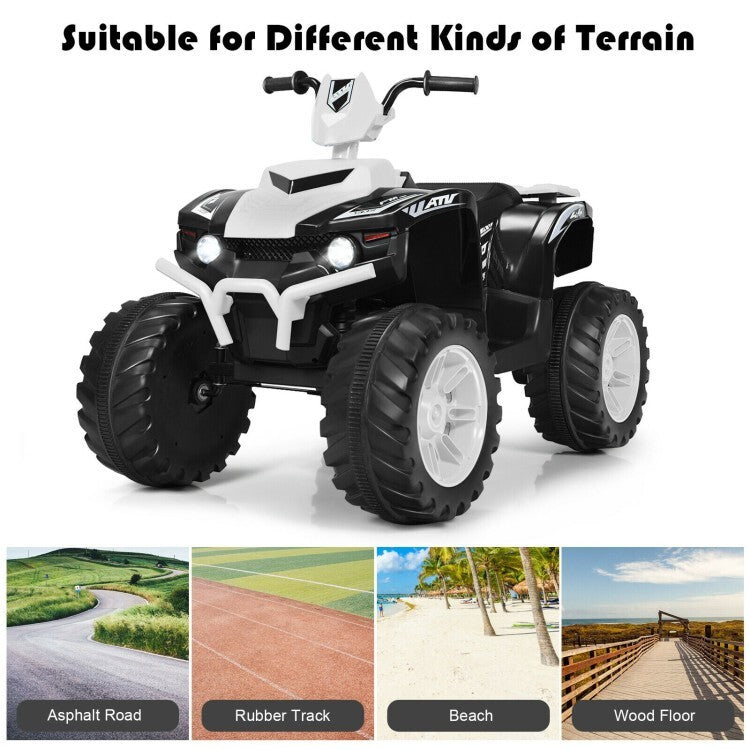 12V Kids 4-Wheeler ATV Quad Ride-On Car with LED Lights and Music Toy Vehicle Trend Times 9