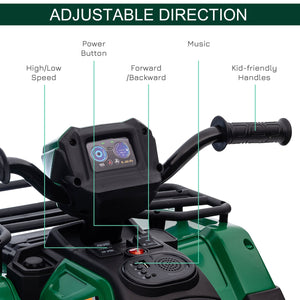 12V Battery Operated Kids 4-Wheeler ATV for Ages 3-5 Green Trend Times 5