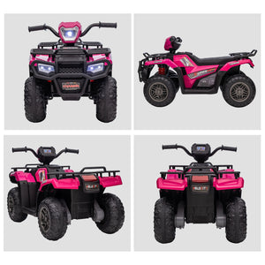 12V Battery-Powered Kids 4-Wheeler ATV for Ages 3-5 Pink Trend Times 9