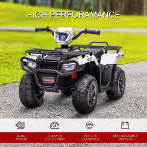 12V Battery Operated Kids 4-Wheeler ATV with Music for Ages 3-5 Trend Times 4