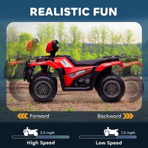 12V Battery-Powered Red Kids 4-Wheeler ATV for Ages 3-5 Trend Times 5
