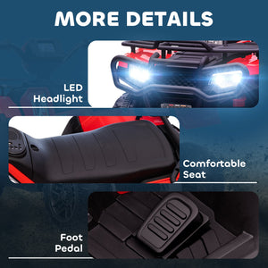 12V Battery-Powered Red Kids 4-Wheeler ATV for Ages 3-5 Trend Times 7