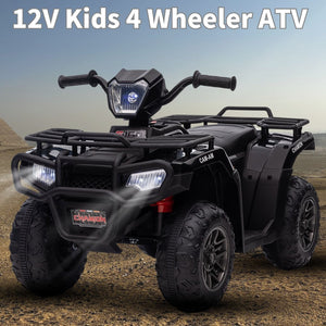 12V Kids Electric 4-Wheeler ATV with LED Lights, MP3 Player, and Adjustable Speed Trend Times 11