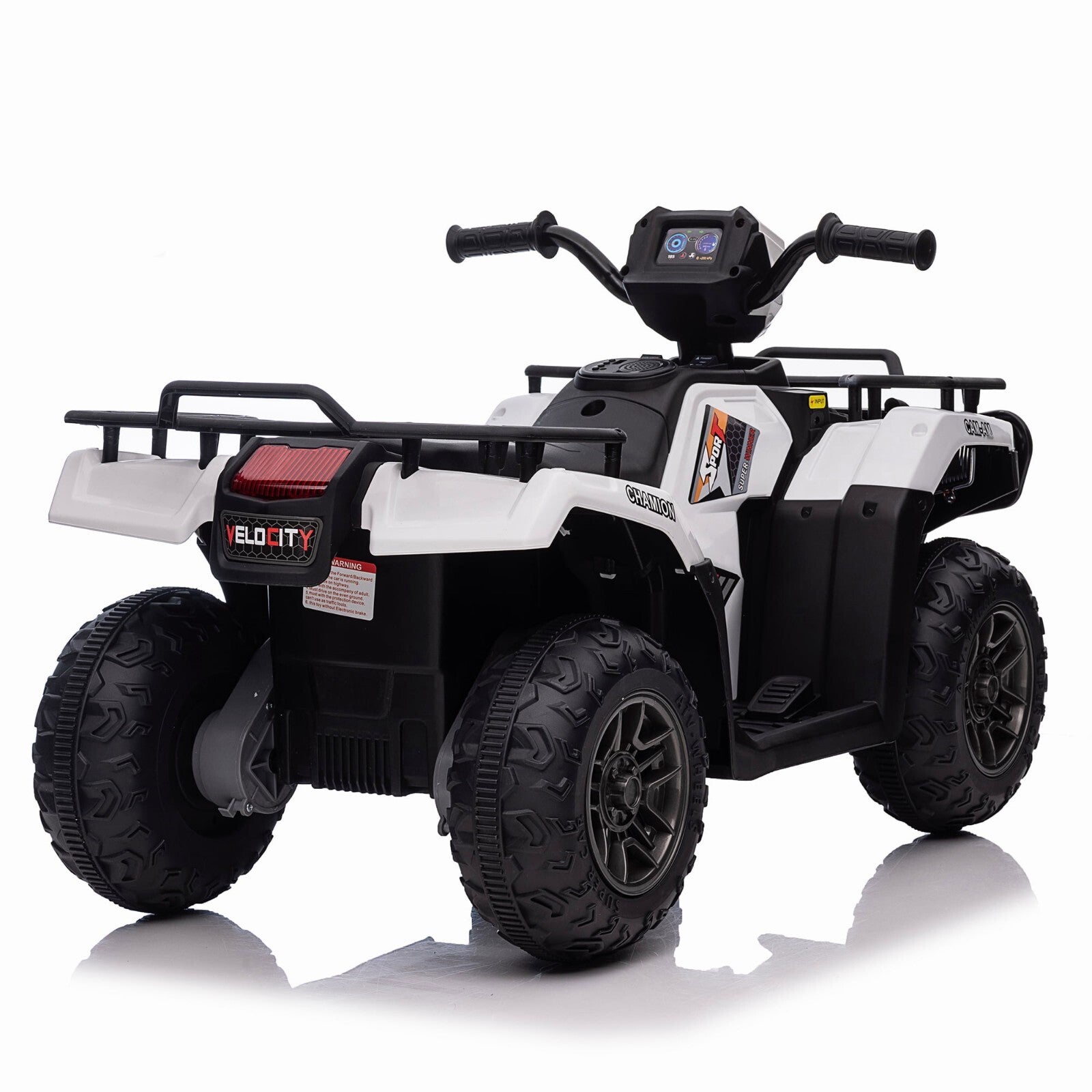 12V Kids Electric 4-Wheeler ATV with LED Lights, MP3 Player, and Adjustable Speed Trend Times 13