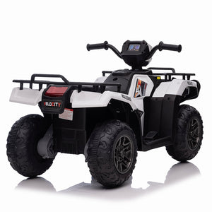 12V Kids Electric 4-Wheeler ATV with LED Lights, MP3 Player, and Adjustable Speed Trend Times 13