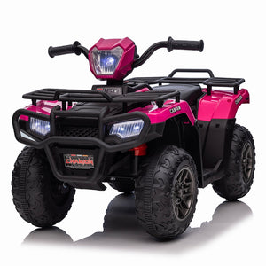 12V Kids Electric 4-Wheeler ATV with LED Lights, MP3 Player, and Adjustable Speed Trend Times 17