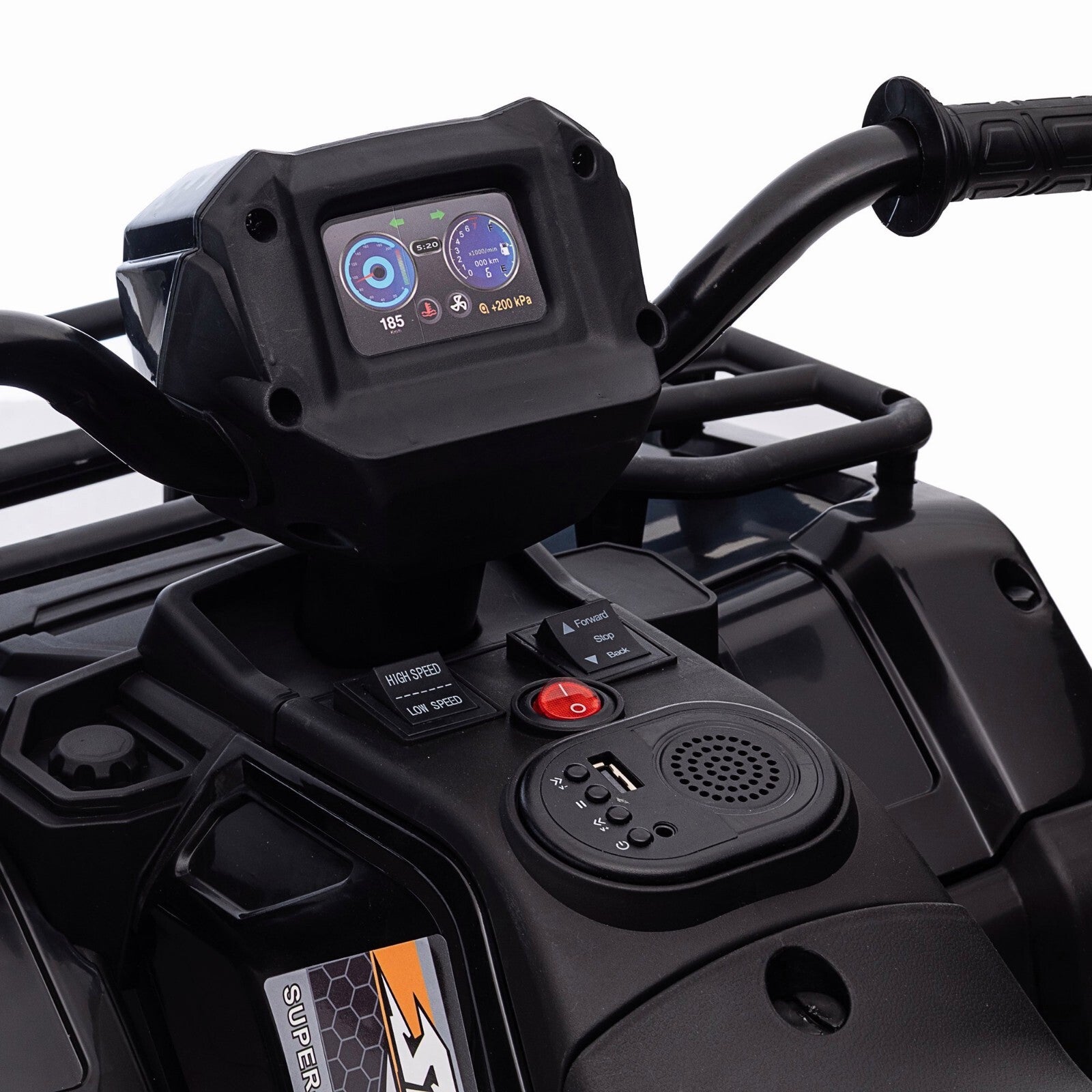 12V Kids Electric 4-Wheeler ATV with LED Lights, MP3 Player, and Adjustable Speed Trend Times 6