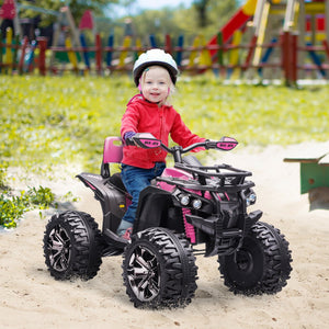 12V Kids Pink ATV Quad Toy Car with Music and Headlights Trend Times 0