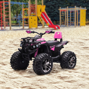12V Kids Pink ATV Quad Toy Car with Music and Headlights Trend Times 8