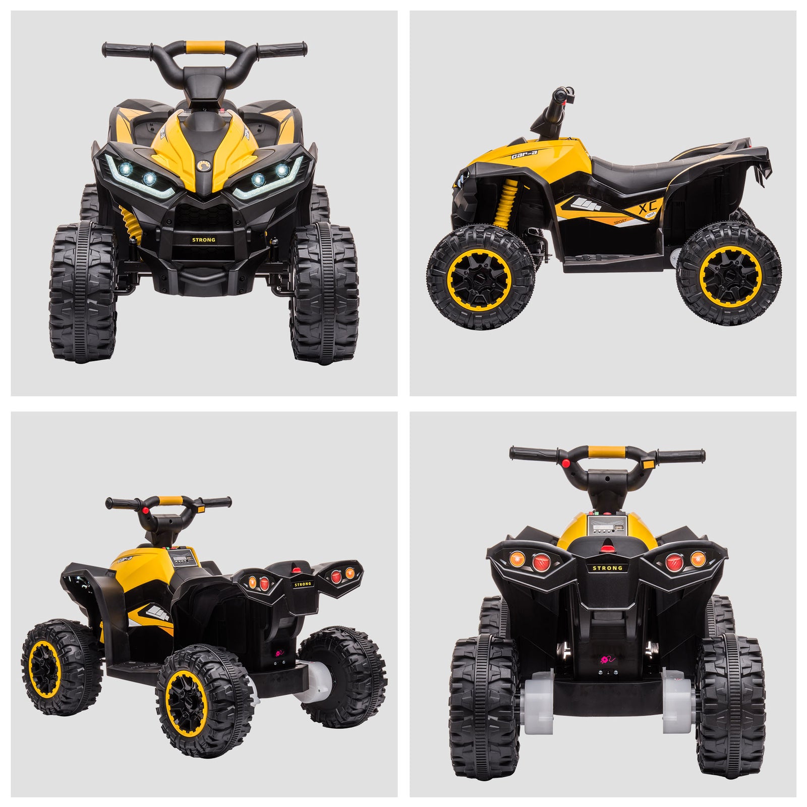 12V Kids Four-Wheeler ATV Quad Car with Forward and Reverse Function Trend Times 4