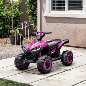 12V Kids Pink ATV Quad Car with Forward and Reverse Drive Trend Times 8