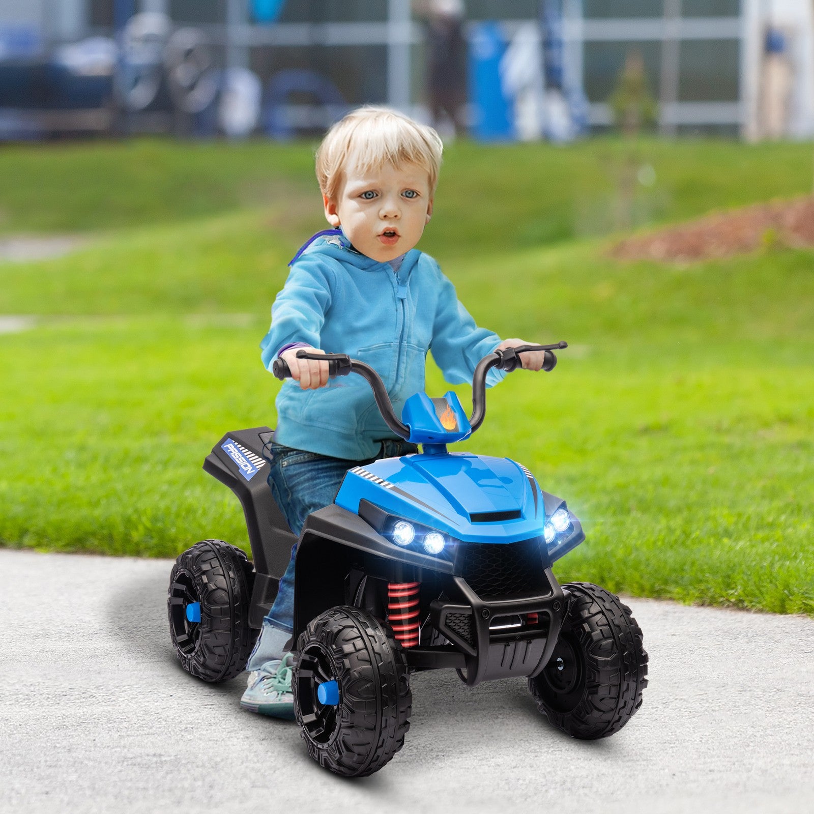 12V Kids ATV with Spring Suspension and Forward & Reverse Drive Blue Trend Times Variant 0