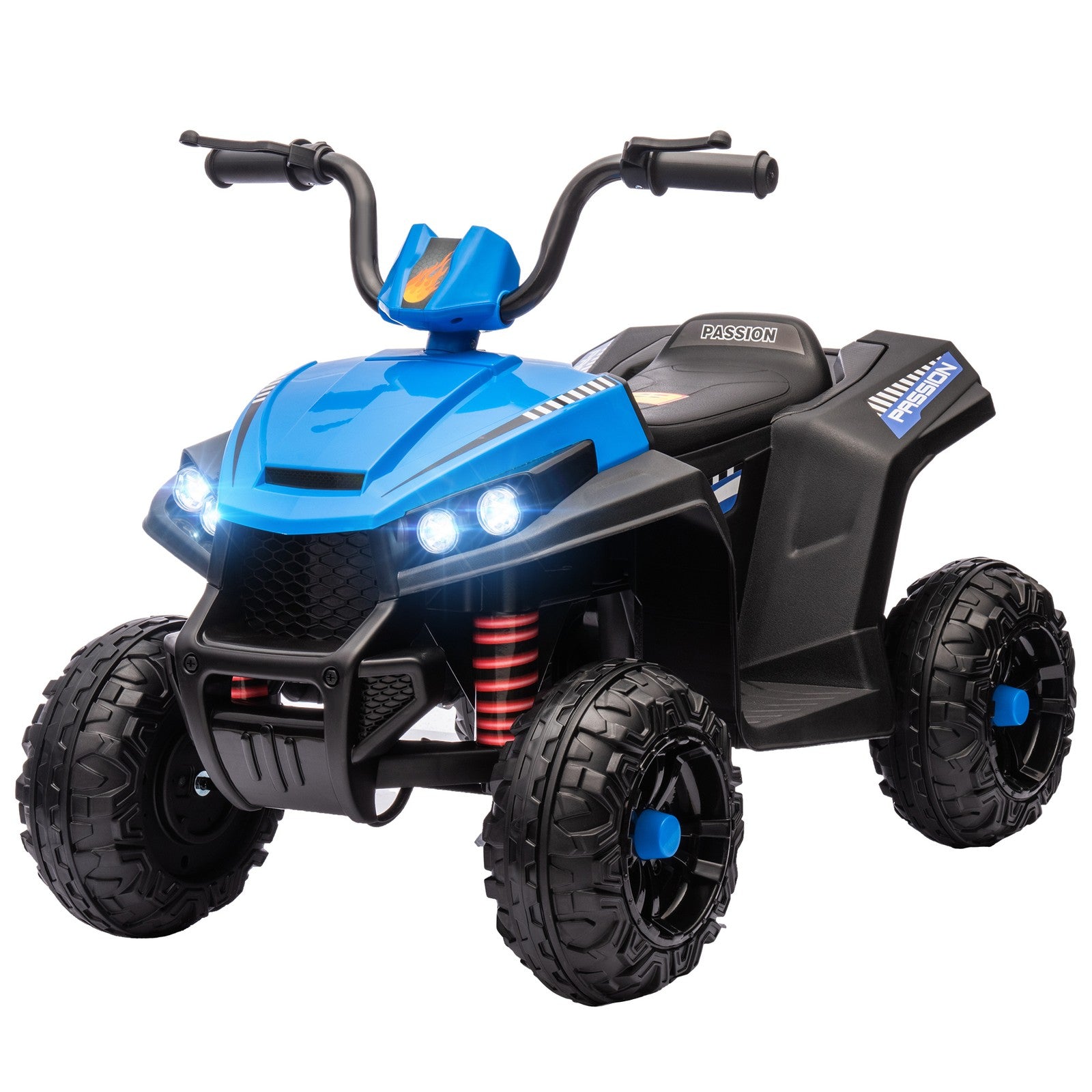 12V Kids ATV with Spring Suspension and Forward/Reverse Drive Blue Trend Times 3