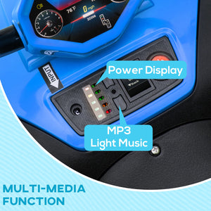 12V Kids ATV with Spring Suspension and Forward/Reverse Drive Blue Trend Times 7