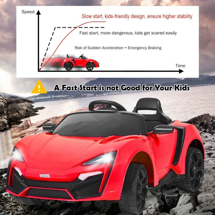12V Battery-Powered Electric Ride-On Car for Toddlers with Remote Control and Lights Trend Times 10