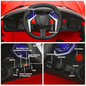 12V Battery-Powered Electric Ride-On Car for Toddlers with Remote Control and Lights Trend Times 12
