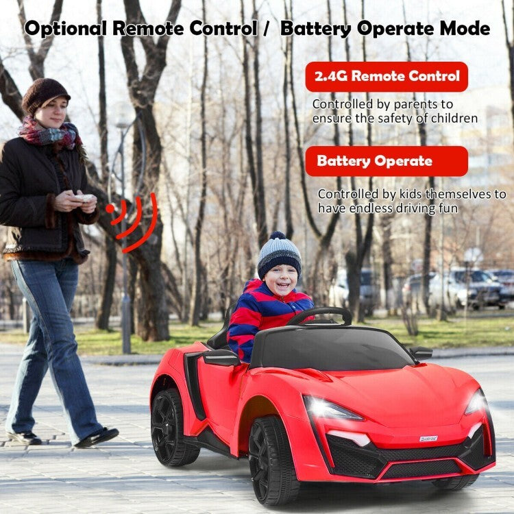 12V Battery-Powered Electric Ride-On Car for Toddlers with Remote Control and Lights Trend Times 7