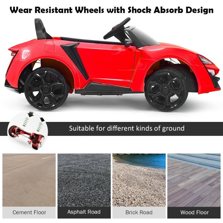 12V Battery-Powered Electric Ride-On Car for Toddlers with Remote Control and Lights Trend Times 8