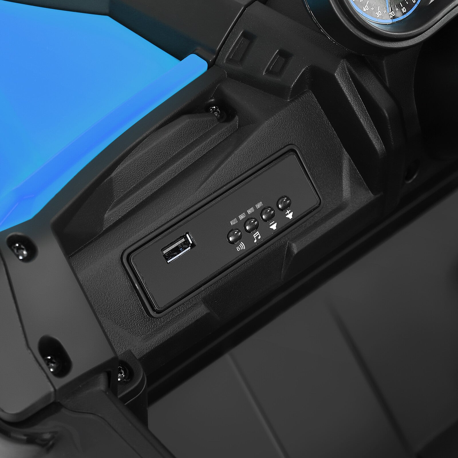 12V Blue Kids Electric Off-Road Ride-On UTV Vehicle with Music, LED Lights, and Remote Control Trend Times 13