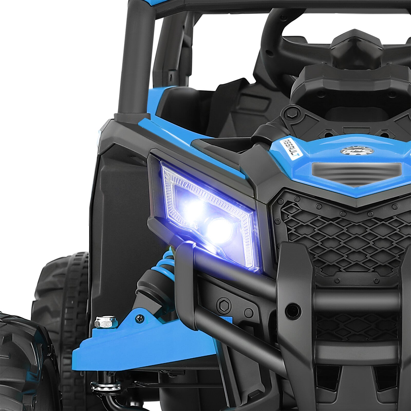 12V Blue Kids Electric Off-Road Ride-On UTV Vehicle with Music, LED Lights, and Remote Control Trend Times 14
