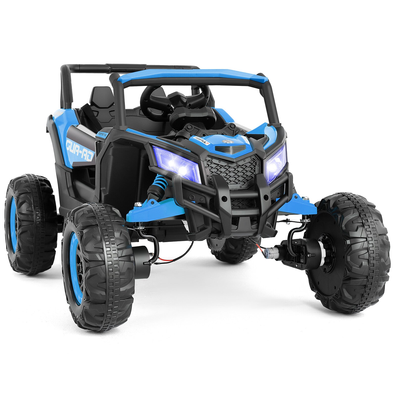 12V Blue Kids Electric Off-Road Ride-On UTV Vehicle with Music, LED Lights, and Remote Control Trend Times 19