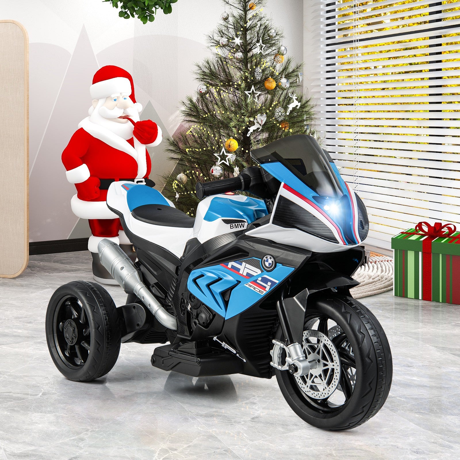12V Licensed Kids Ride-On Motorcycle with Bright LED Headlights Trend Times Variant 0