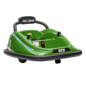12V Kids Twin Bumper Car with Remote Control and 360° Rotation Ride-On Toy Motor Trend Times 0