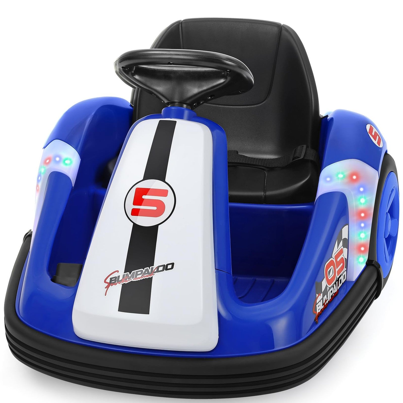 12V Kids Bumper Car with Large Wheels, 2.2 MPH Max Speed, Toddler Ride-On Car with Remote Control Trend Times 0