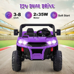 12V Electric Ride-On Dump Truck for Kids with 2 Seats, 4 Wheels, and Remote Control Trend Times 3