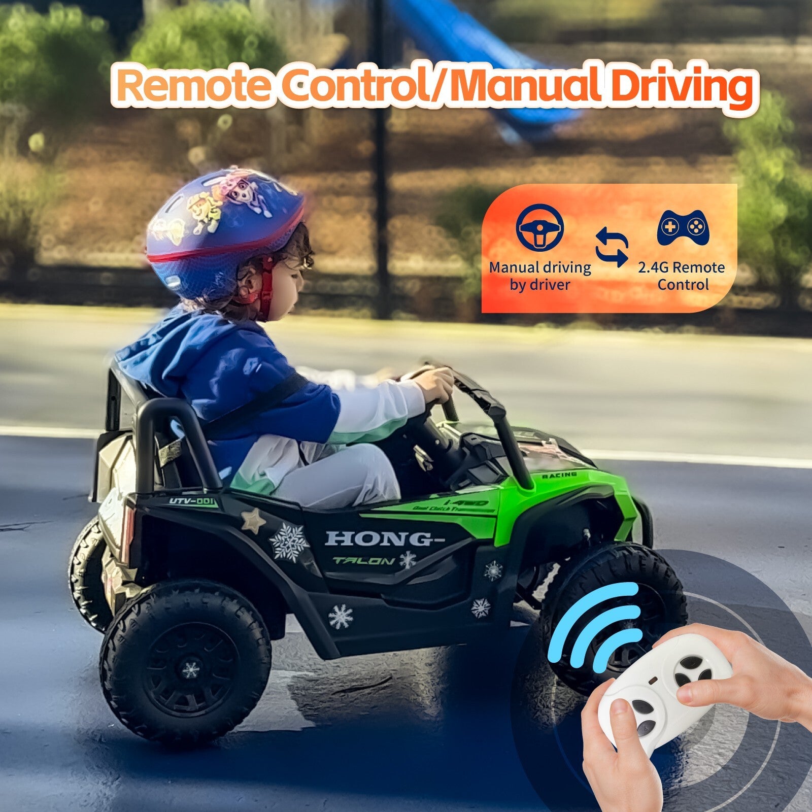 12V Electric Kids UTV Ride-On Toy with Remote Control, LED Lights, and MP3 Player Trend Times 1