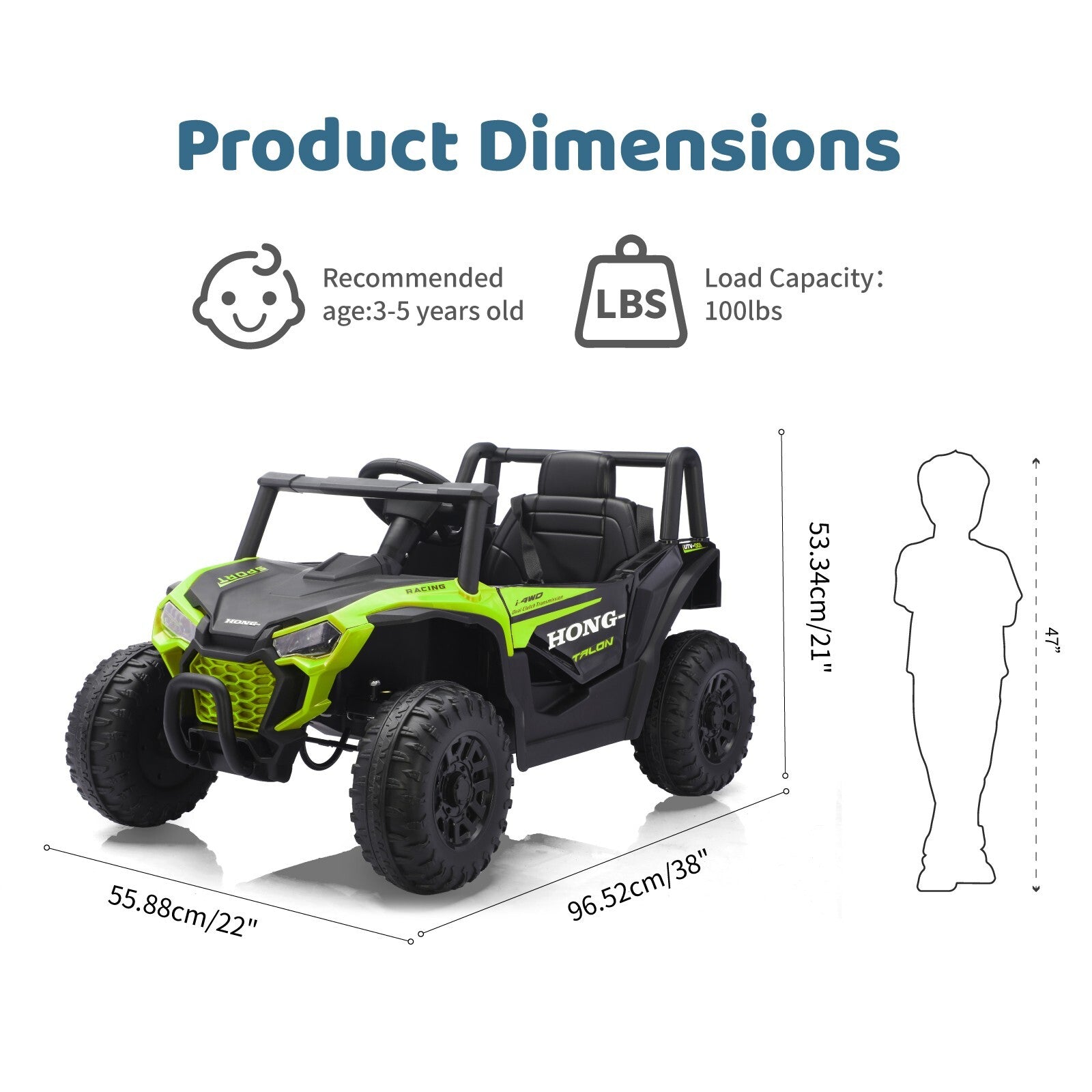 12V Electric Kids UTV Ride-On Toy with Remote Control, LED Lights, and MP3 Player Trend Times 6