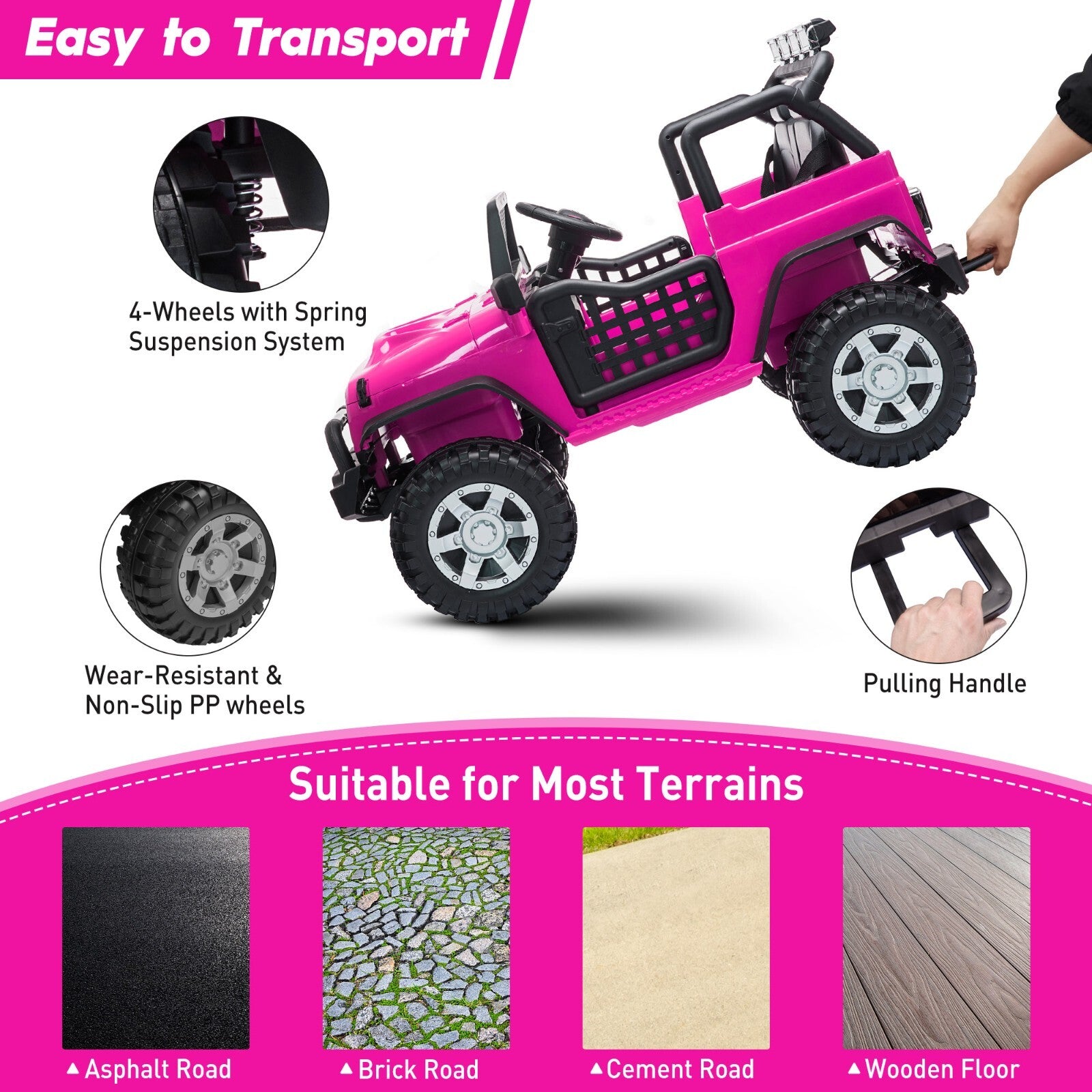 12V Electric Ride-On Car for Kids with Remote Control, Suitable for Ages 3-8 Years Trend Times 6