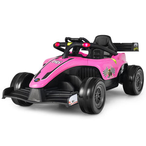 12V Pink Kids Electric Racing Truck with 2 Speeds, Remote Control, MP3, and Lights Trend Times Variant 0