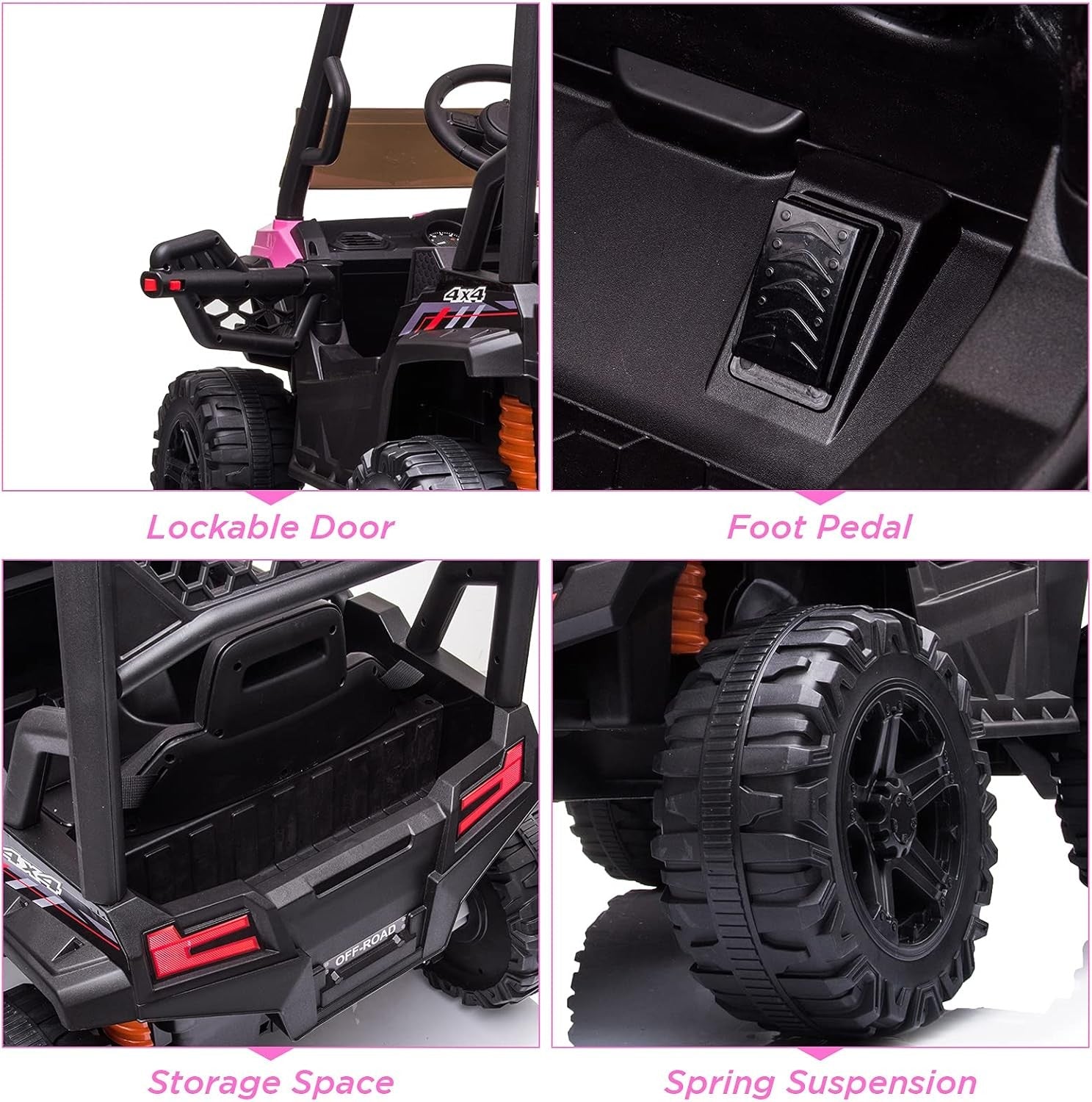 12V Kids Ride-On Truck with Remote Control, LED Lights, and Music Trend Times 3