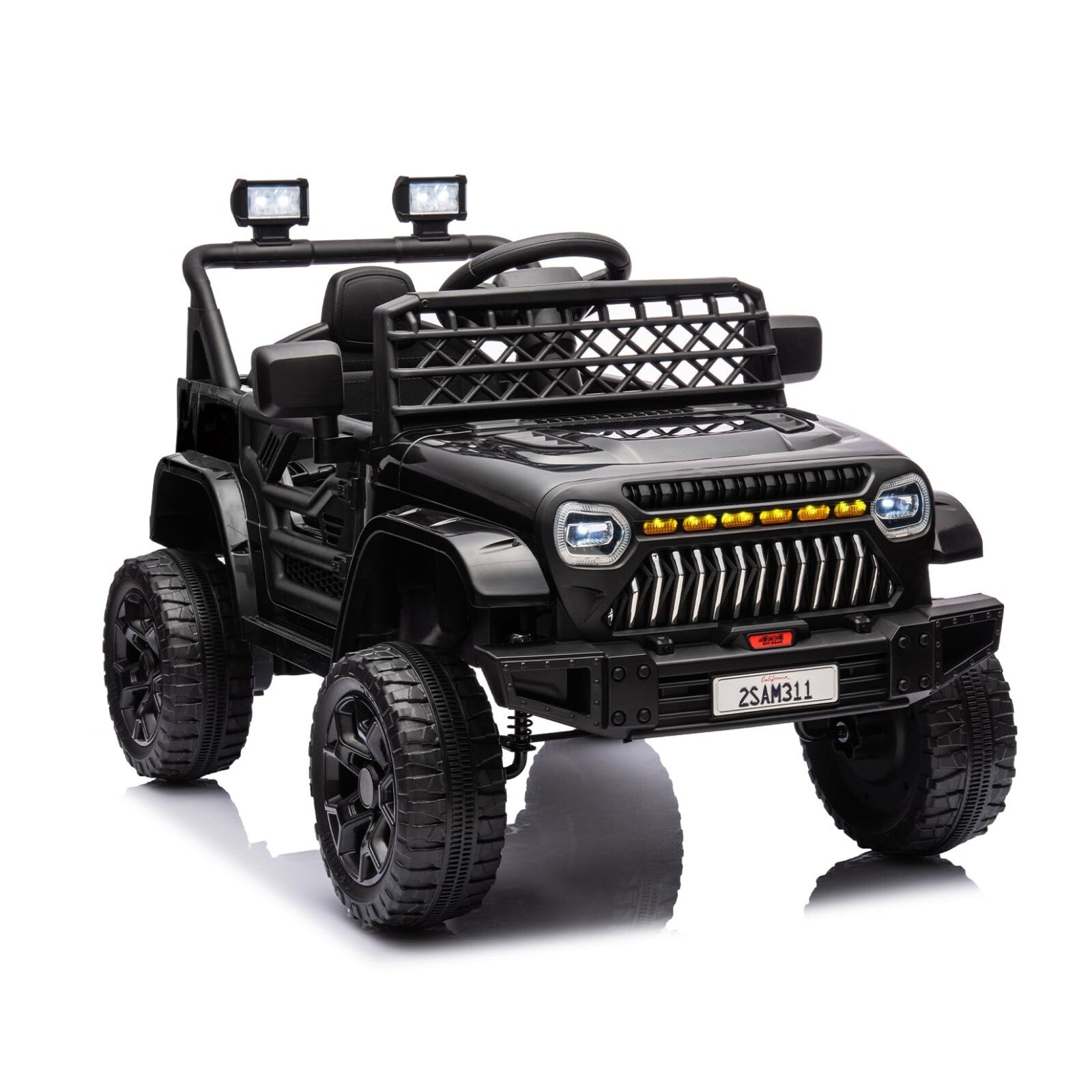 12V Kids Ride-On Truck with Remote Control, LED Lights, and Music Trend Times 0
