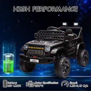 12V Kids Ride-On Truck with Remote Control, LED Lights, and Music Trend Times 2