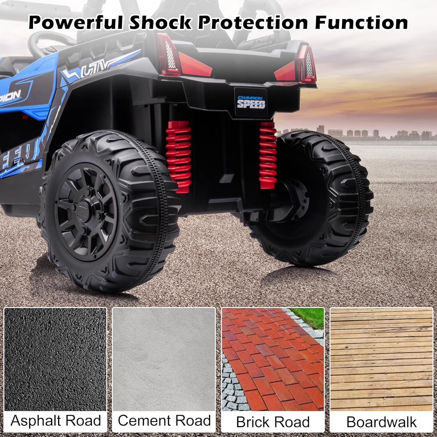 12V Kids Ride-On Truck with Remote Control, Power Wheels, and LED Lights Trend Times 5
