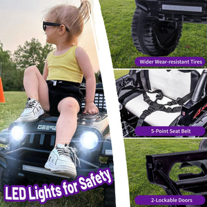 12V Electric Ride-On Jeep for Kids with 2x55W Motors, Battery Power, and Remote Control Trend Times 3