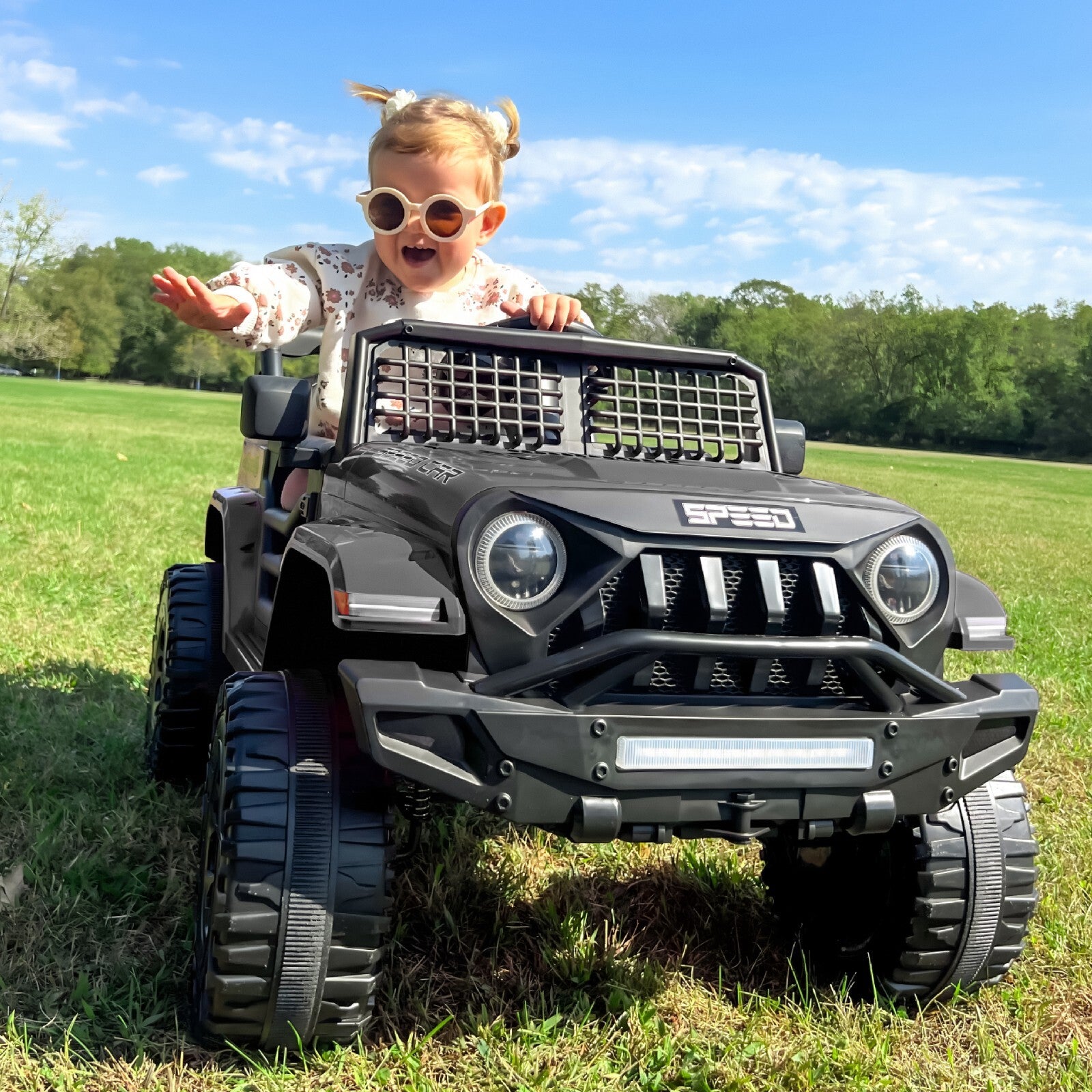 12V Electric Ride-On Jeep for Kids with 2x55W Motors, Battery Power, and Remote Control Trend Times 5