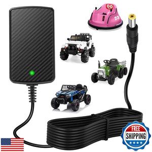 12V Battery Charger for Kids Ride-On Toy Cars Compatible with Wrangler SU Models Trend Times 0