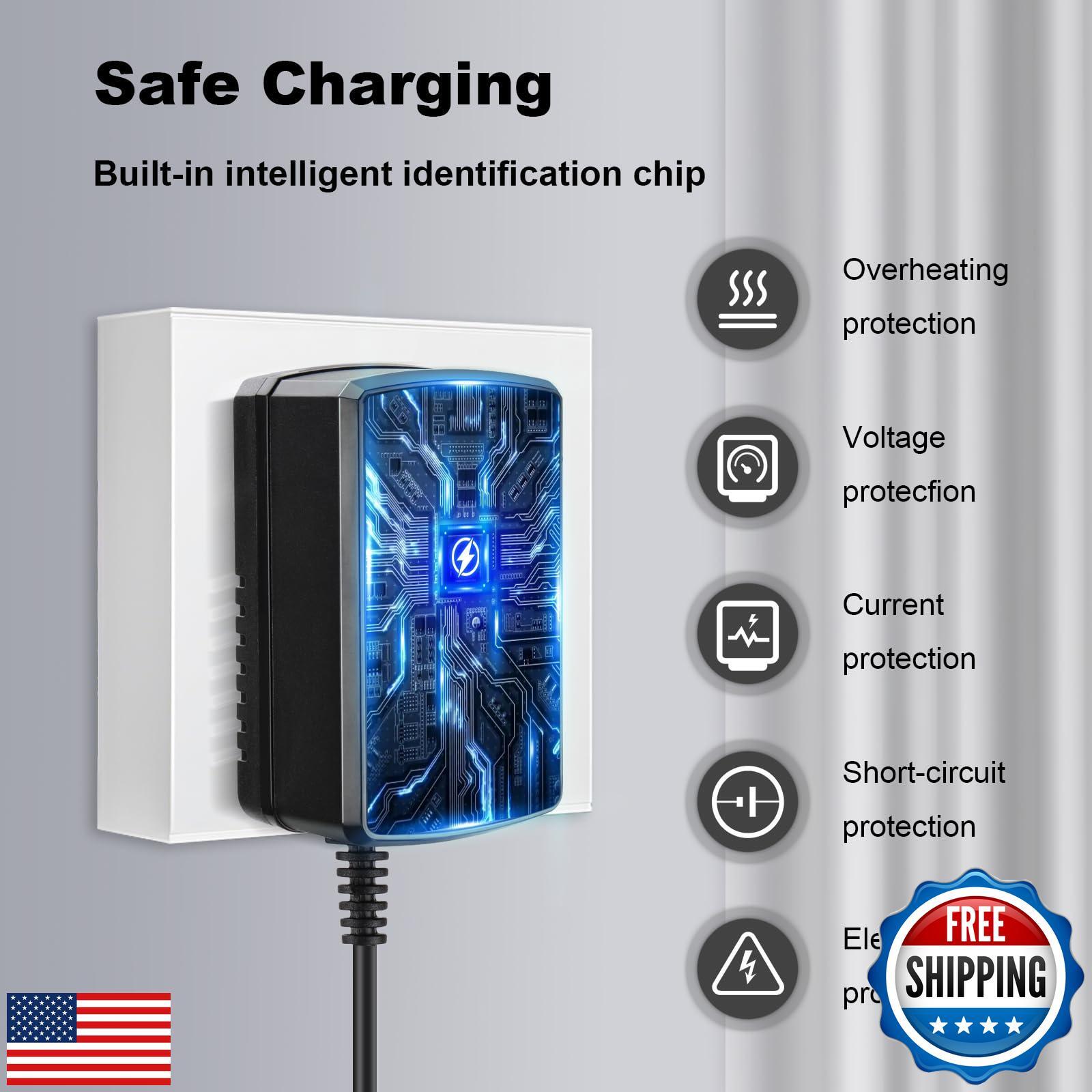 12V Battery Charger for Kids Ride-On Toy Cars Compatible with Wrangler SU Models Trend Times 2