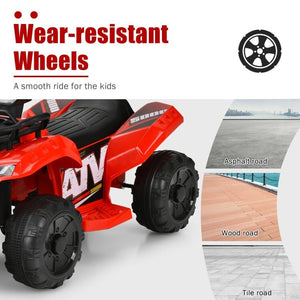 12V Kids Electric 4-Wheeler ATV Ride-On Vehicle with MP3 and LED Lights - Red Trend Times 8