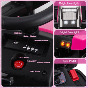 12V Battery-Powered Kids Electric Ride-On Tractor with Trailer and Remote Control Trend Times 14