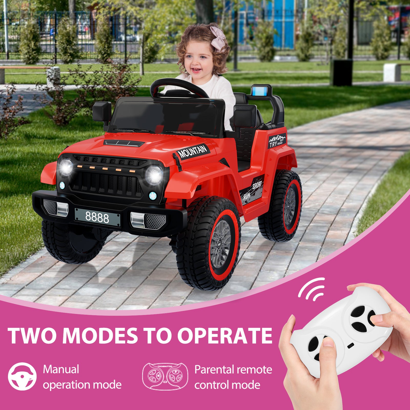 12V Kids Electric 4-Wheeler Car with Remote Control Trend Times 9